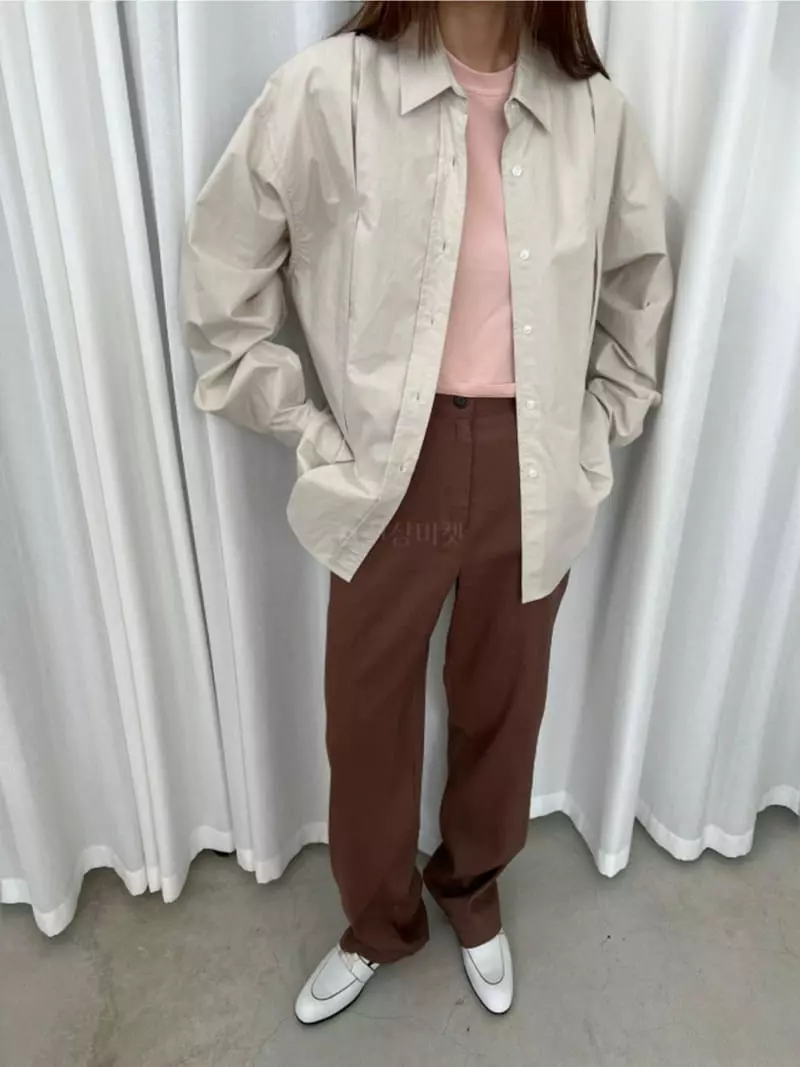 Breathe - Korean Women Fashion - #momslook - Core Batech Shirt - 2