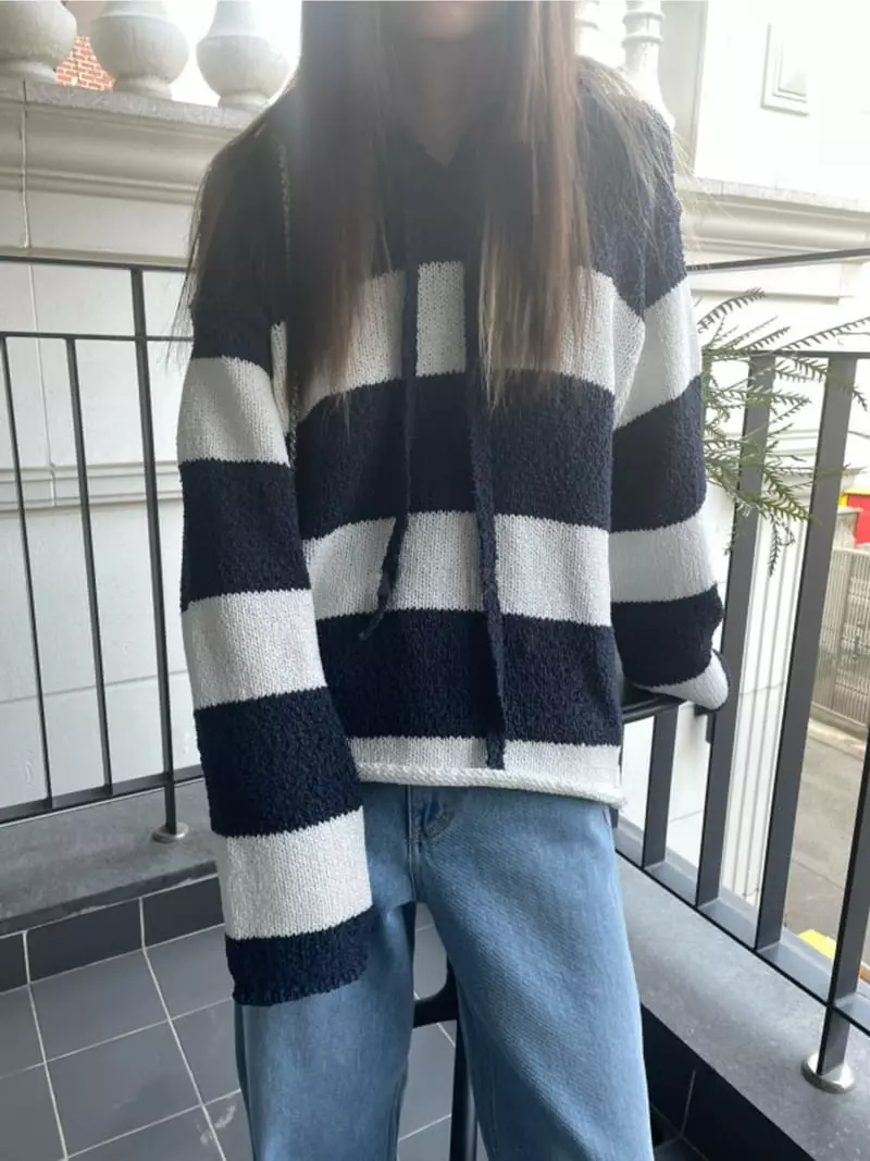 Breathe - Korean Women Fashion - #thelittlethings - Candy Hoody Knit Tee - 3