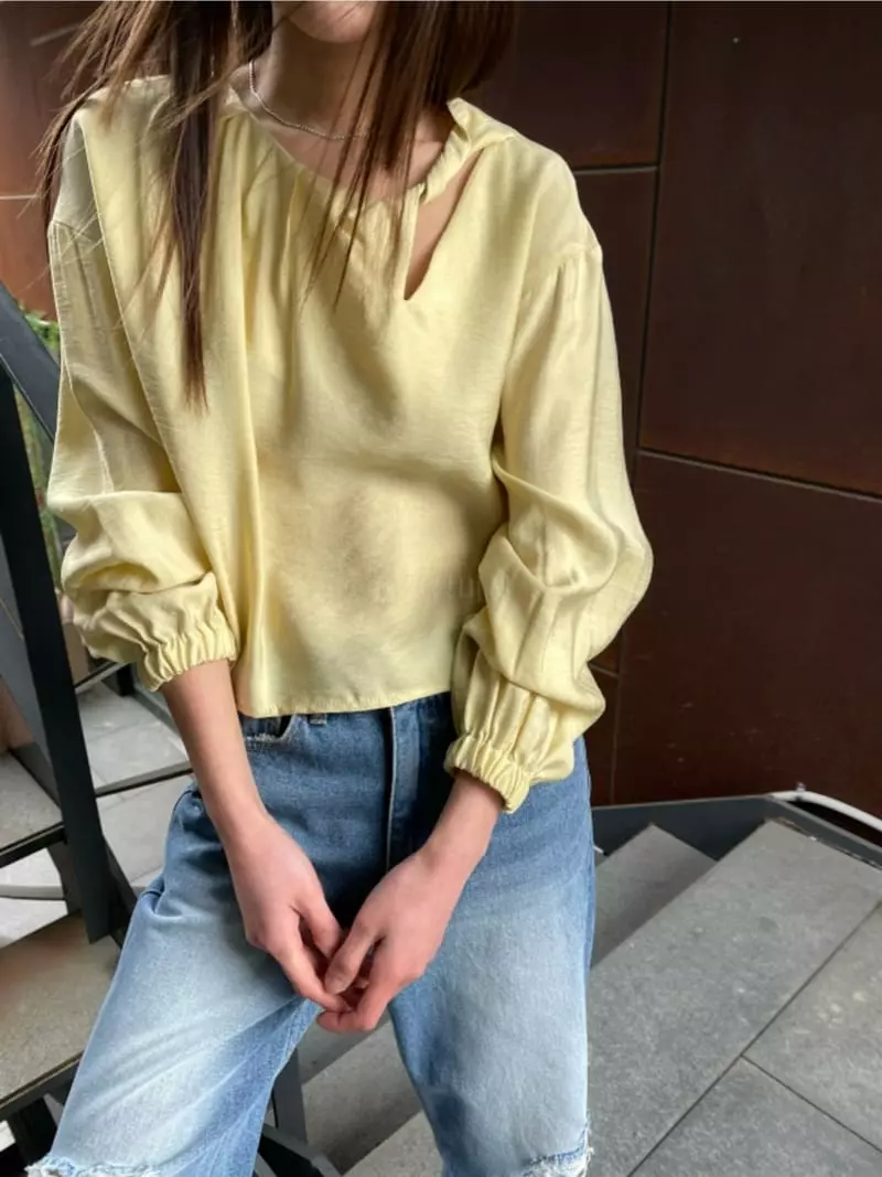 Breathe - Korean Women Fashion - #thelittlethings - Round Blouse - 3