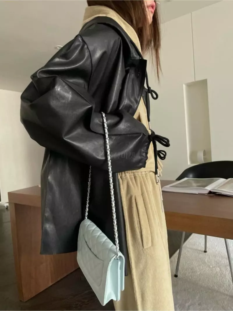 Breathe - Korean Women Fashion - #vintageinspired - Hoody Linking Jacket - 2