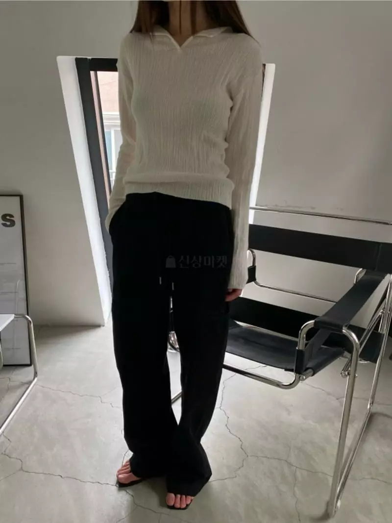 Breathe - Korean Women Fashion - #womensfashion - Beaton Rib Knit Tee - 3