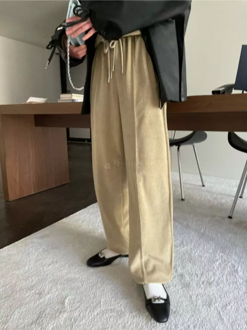 Breathe - Korean Women Fashion - #womensfashion - Towel Jogger Pants