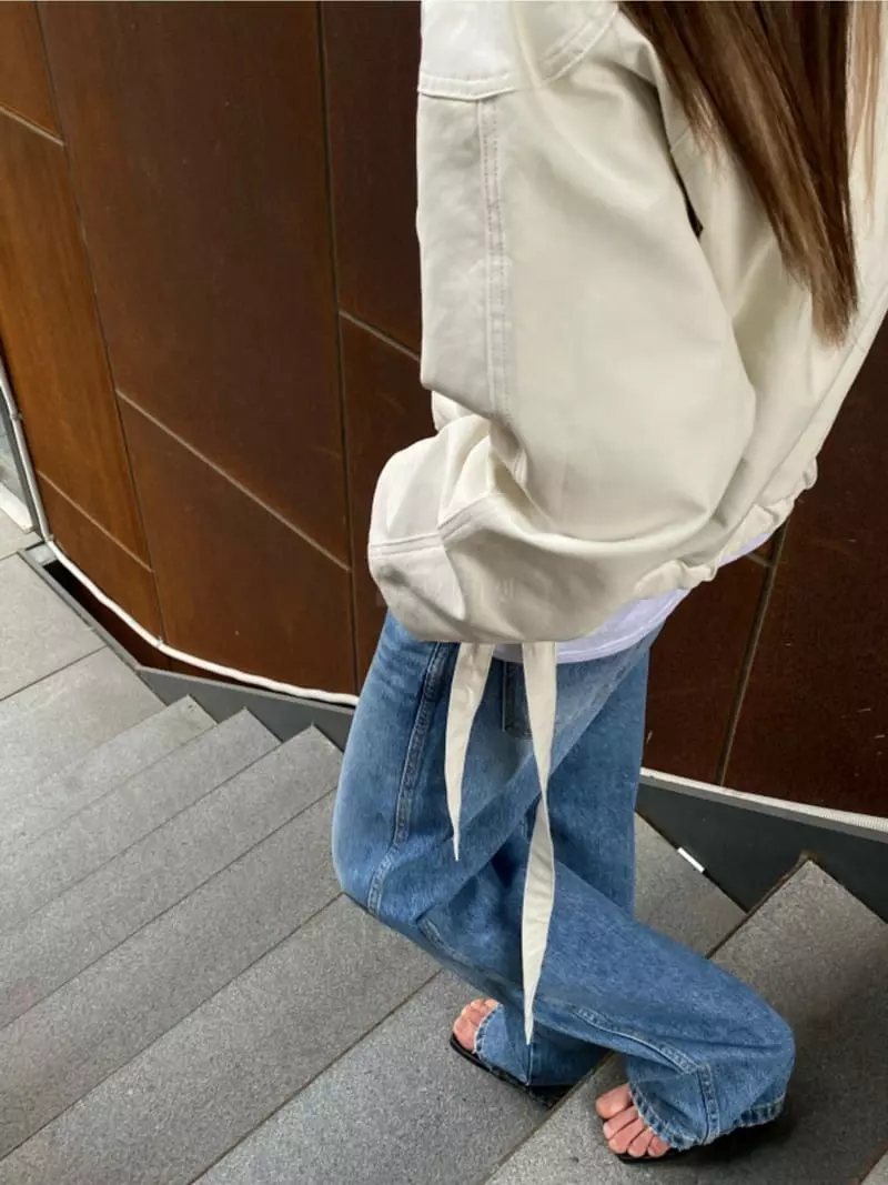 Breathe - Korean Women Fashion - #momslook - Natural Bluson Jacket - 4