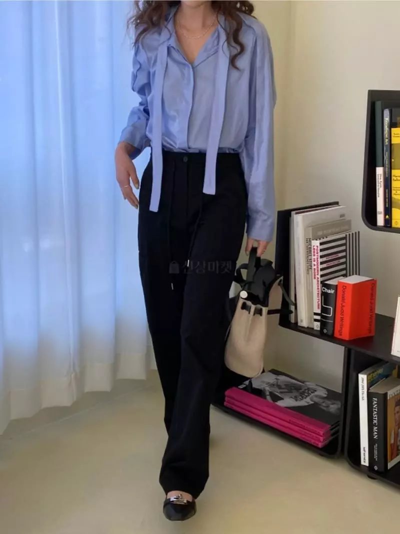 Breathe - Korean Women Fashion - #womensfashion - French Tie Blouse - 2