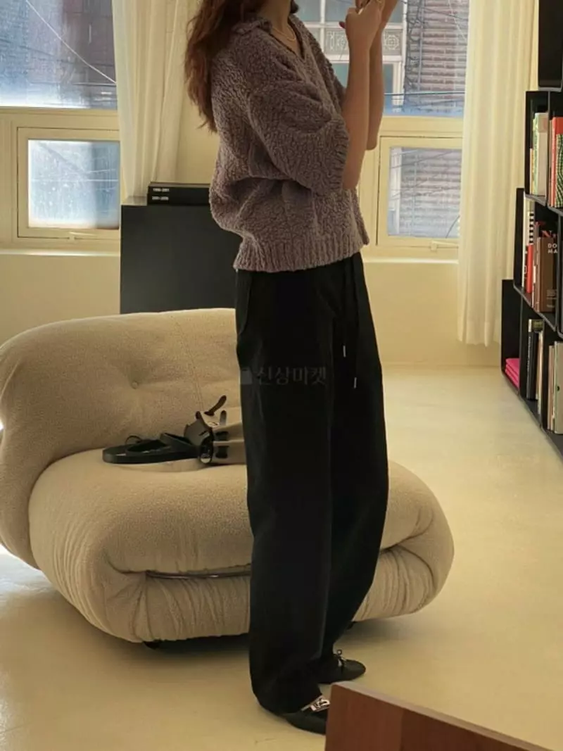 Breathe - Korean Women Fashion - #womensfashion - Vintage Collar Knit Tee