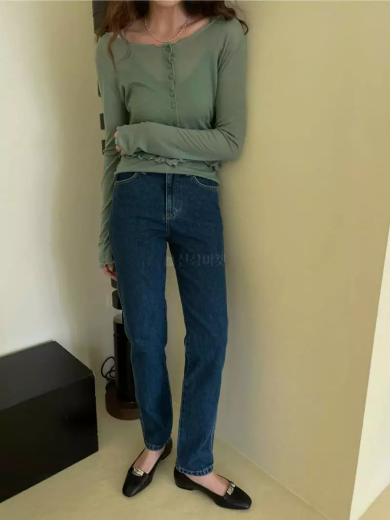 Breathe - Korean Women Fashion - #womensfashion - Wave Sleeveless Cardigan Set