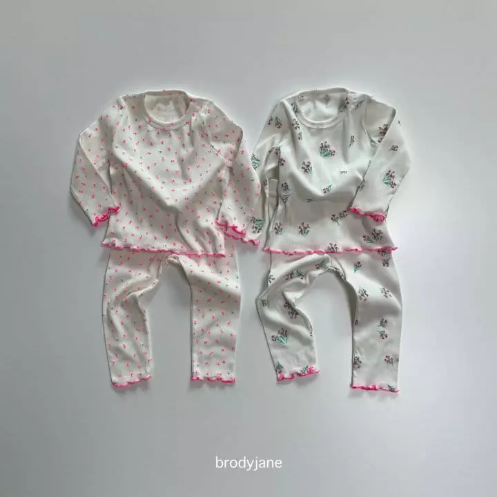 Brodyjane - Korean Children Fashion - #Kfashion4kids - Flower Rib Frill Easywear - 9