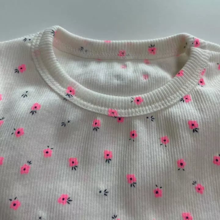 Brodyjane - Korean Children Fashion - #minifashionista - Flower Rib Frill Easywear - 12