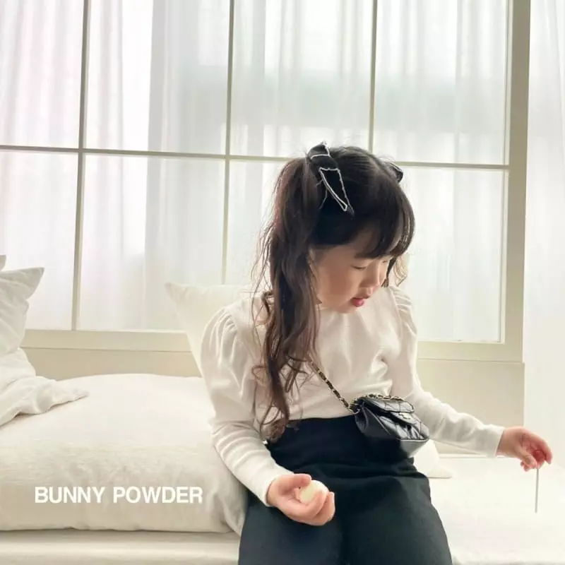 Bunny Powder - Korean Children Fashion - #kidsshorts - Jia Puff Tee - 7
