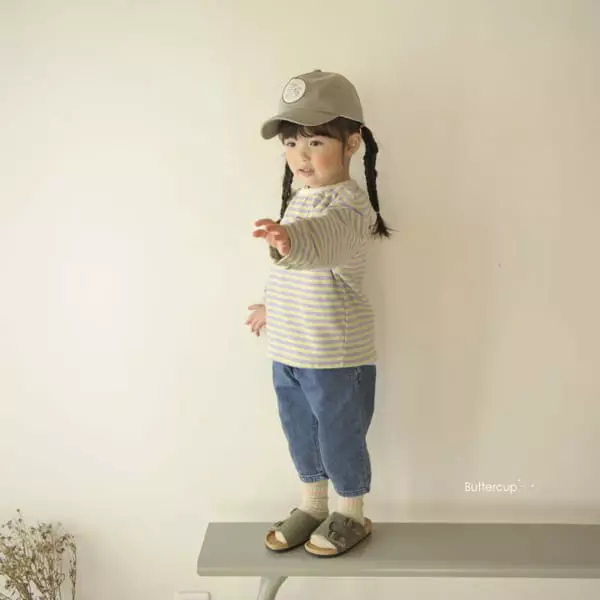 Buttercup - Korean Children Fashion - #kidsstore - Jumping Bear Stripes Tee - 2