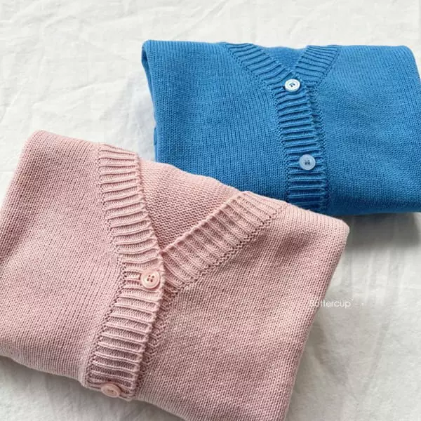 Buttercup - Korean Children Fashion - #littlefashionista - Cotton Knit Cardigan
