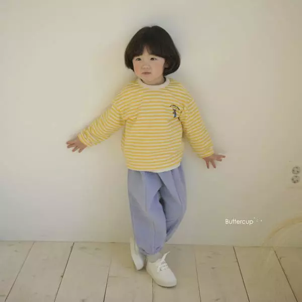Buttercup - Korean Children Fashion - #minifashionista - Jumping Bear Stripes Tee - 7