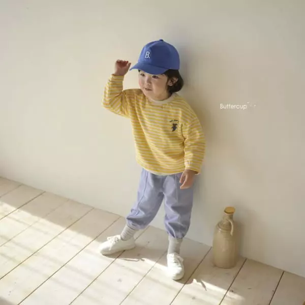 Buttercup - Korean Children Fashion - #toddlerclothing - Jumping Bear Stripes Tee - 10