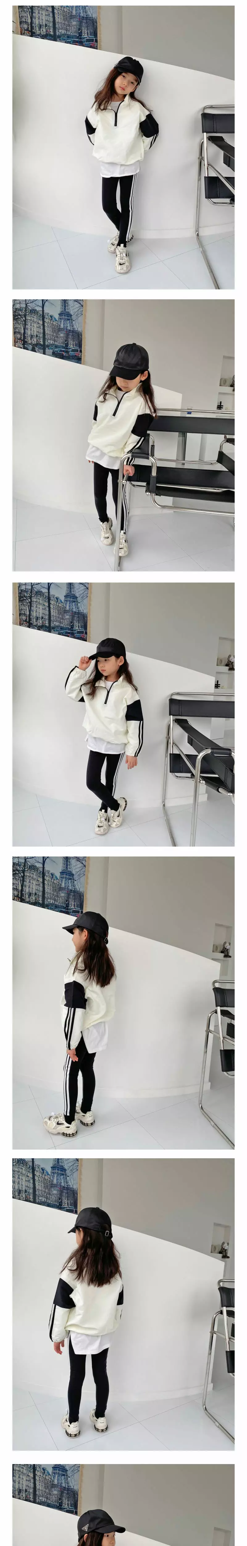 COMMA - Korean Children Fashion Brand - #Kfashion4kids - Three Lines Windbreaker - 3