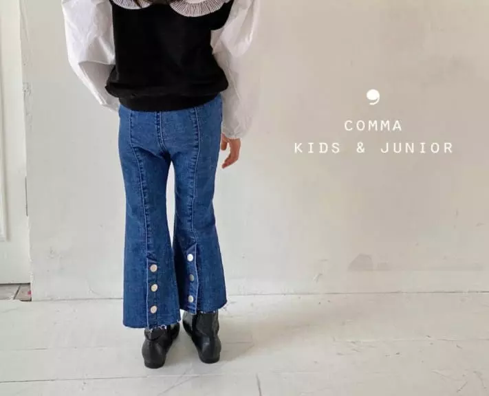 COMMA - Korean Children Fashion Brand - #Kfashion4kids - Denim Bootscut Pants