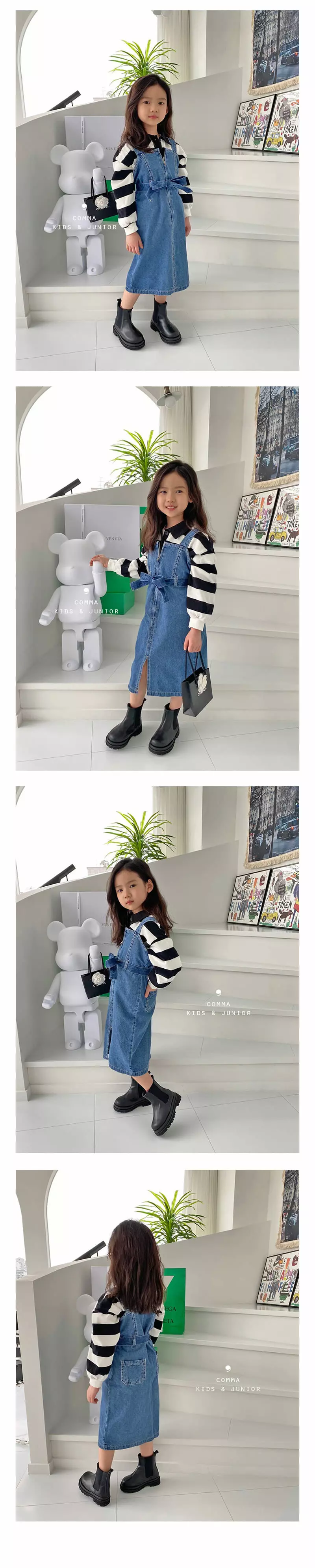 COMMA - Korean Children Fashion Brand - #childofig - Big Stripe Top - 3
