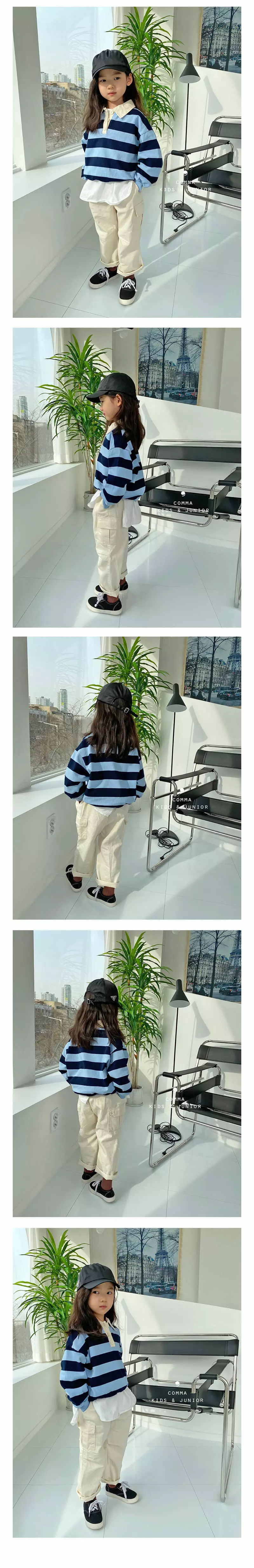 COMMA - Korean Children Fashion Brand - #childrensboutique - Big Stripe Top - 4