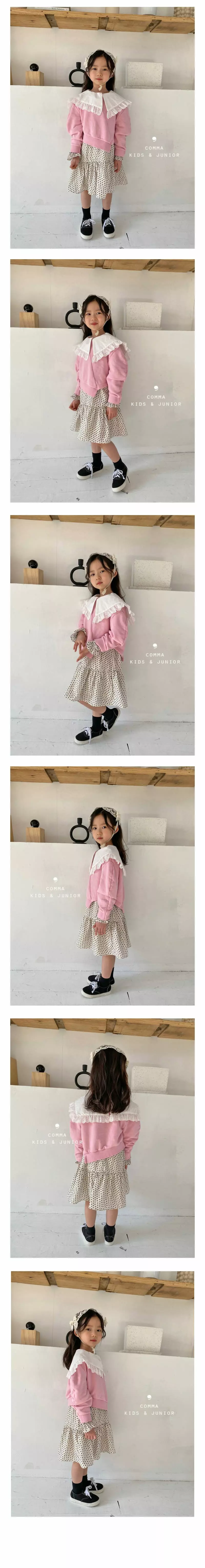 COMMA - Korean Children Fashion Brand - #discoveringself - Dot Collar One-piece - 3