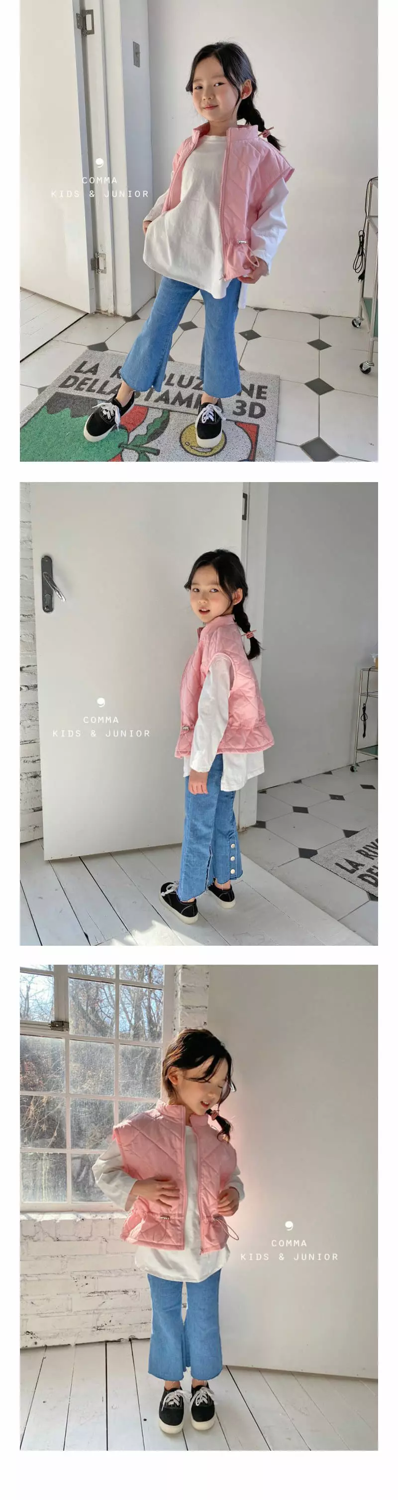 COMMA - Korean Children Fashion Brand - #kidsshorts - Quilting Vest - 2