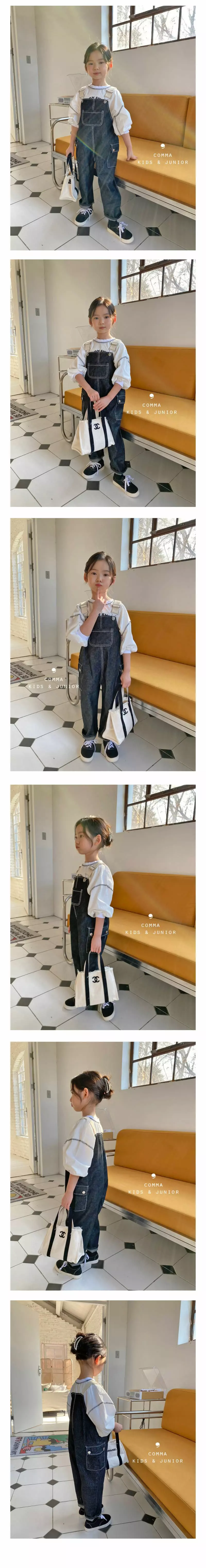 COMMA - Korean Children Fashion Brand - #kidzfashiontrend - Check Flower Tee - 3