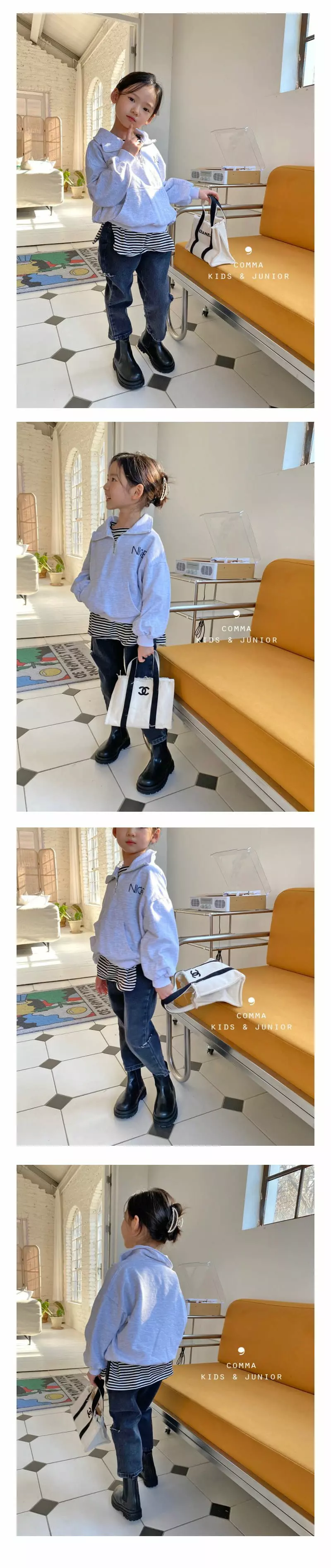 COMMA - Korean Children Fashion Brand - #magicofchildhood - Zip-up Sweatshirt - 3