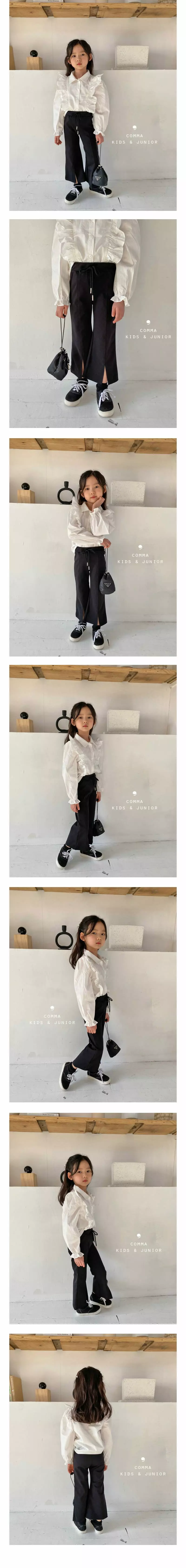 COMMA - Korean Children Fashion Brand - #magicofchildhood - Slit Bootscut Pants - 2