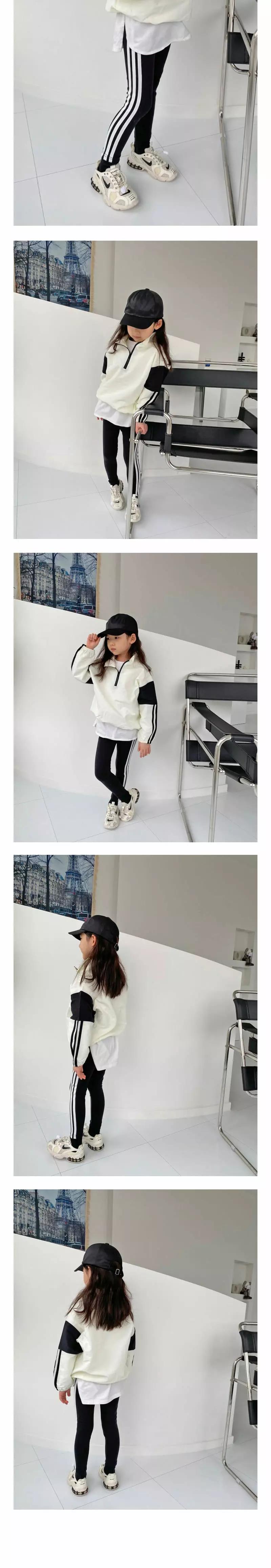 COMMA - Korean Children Fashion Brand - #minifashionista - Three Lines Leggings - 3
