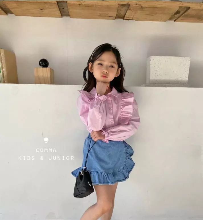 COMMA - Korean Children Fashion Brand - #prettylittlegirls - Frill Blouse