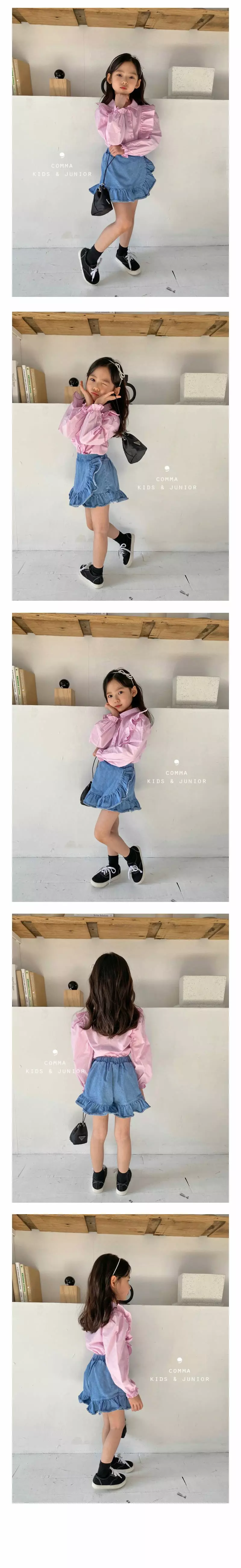 COMMA - Korean Children Fashion Brand - #stylishchildhood - Frill Blouse - 4