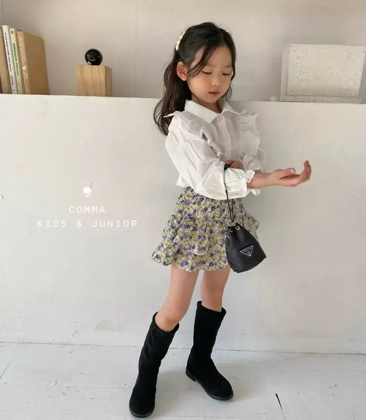 COMMA - Korean Children Fashion Brand - #todddlerfashion - Flower Skirt