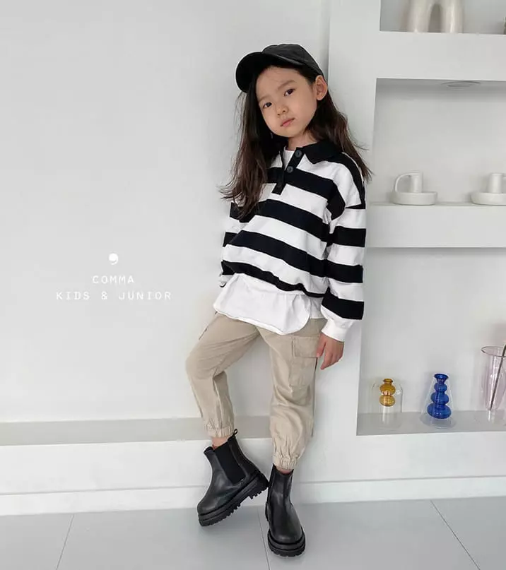 COMMA - Korean Children Fashion Brand - #toddlerclothing - Big Stripe Top