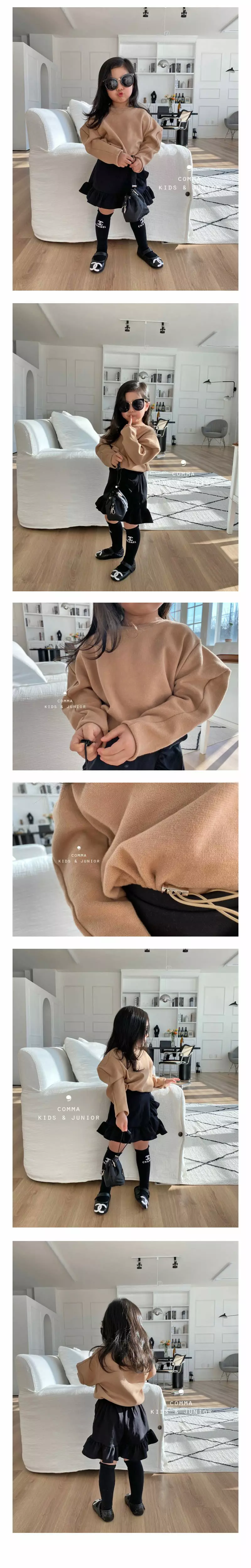 COMMA - Korean Children Fashion Brand - #toddlerclothing - String Sweatshirt - 4