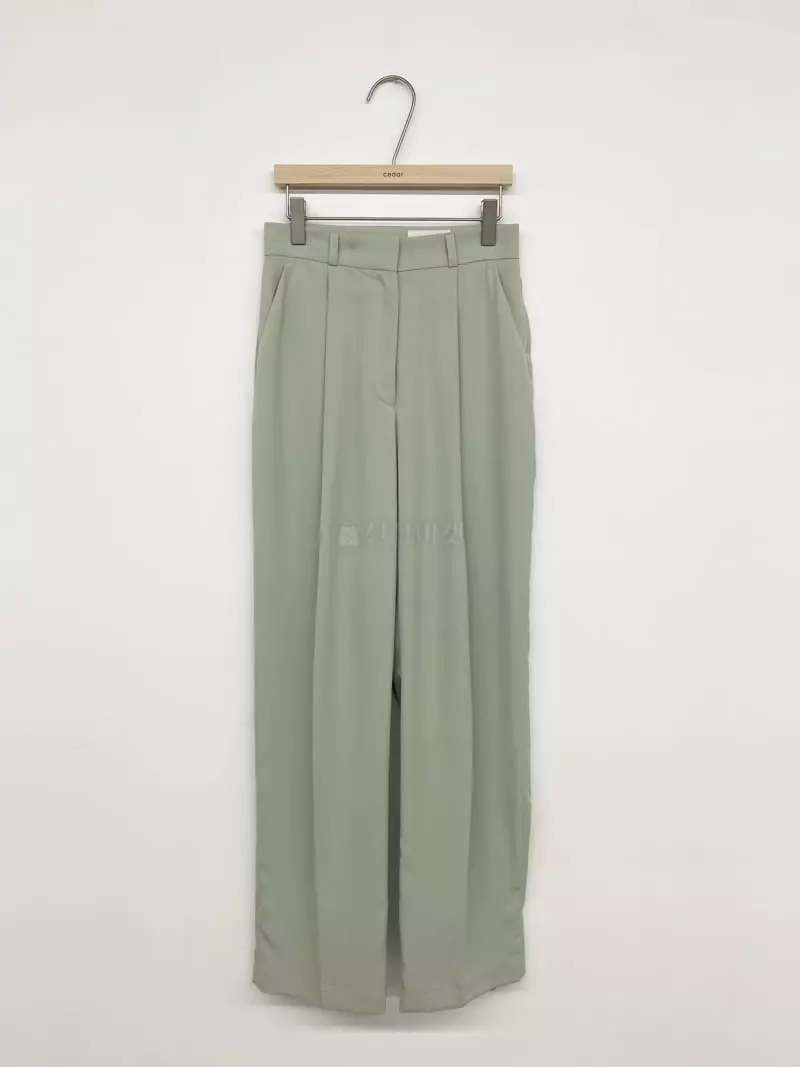 Cedar - Korean Women Fashion - #momslook - Pintuck Stright Pants - 2