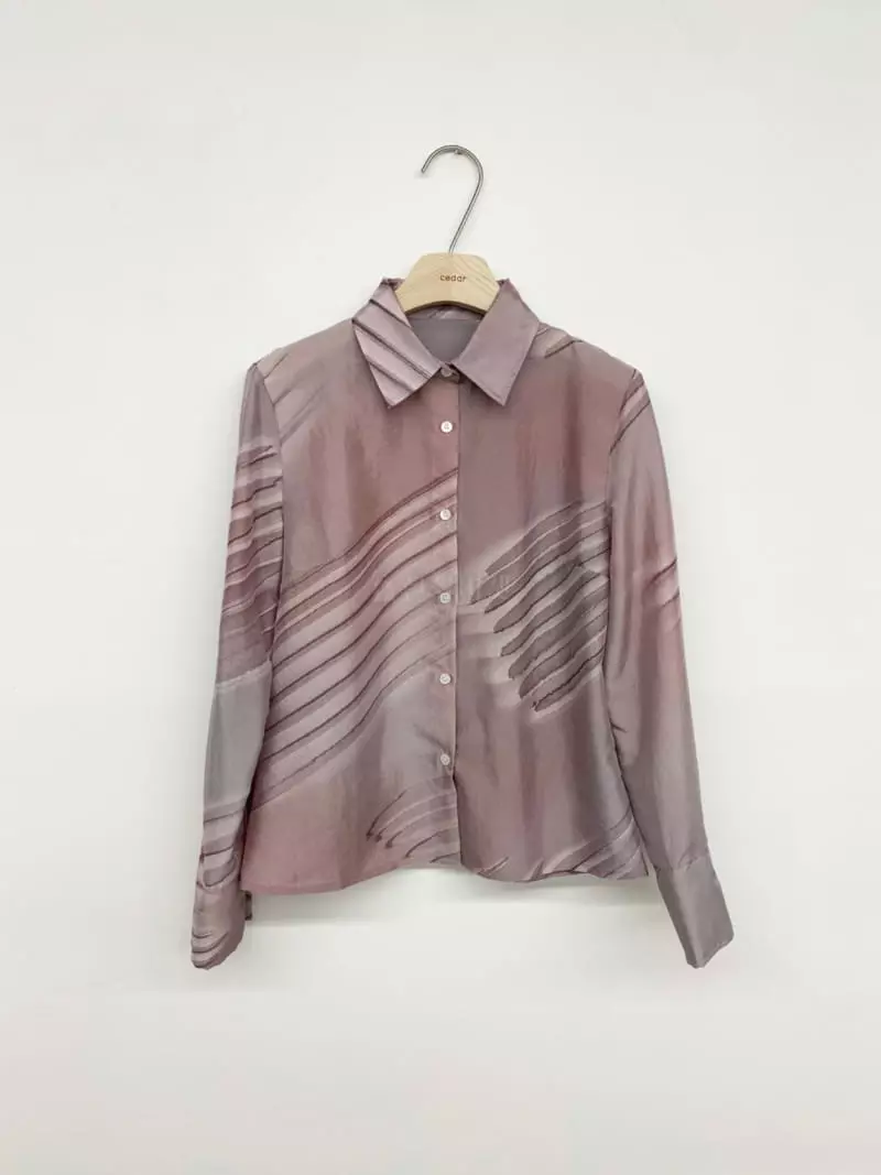 Cedar - Korean Women Fashion - #womensfashion - Drawing Blouse - 4