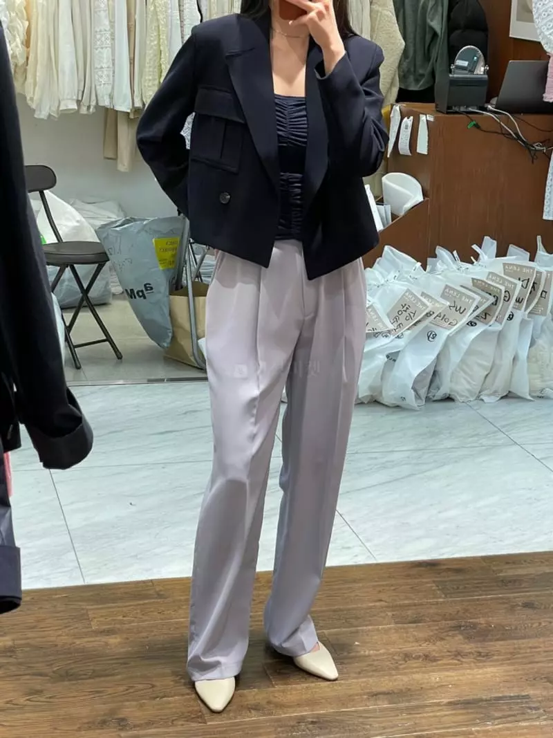 Cedar - Korean Women Fashion - #momslook - Crop Double Jacket - 3