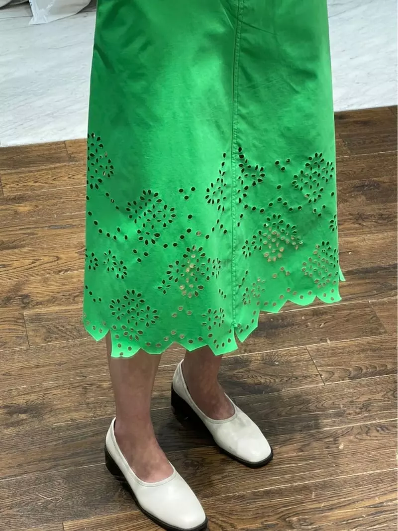 Cedar - Korean Women Fashion - #momslook - Punching Skirt