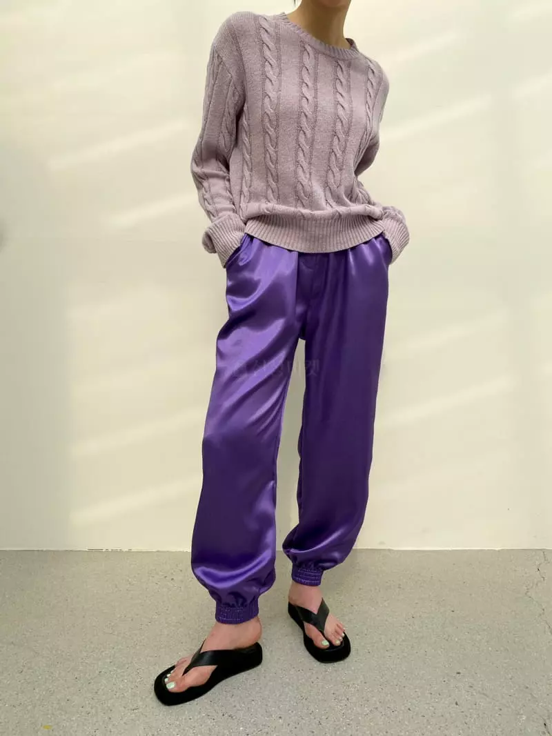 Cedar - Korean Women Fashion - #momslook - Crip Banding Pants - 2