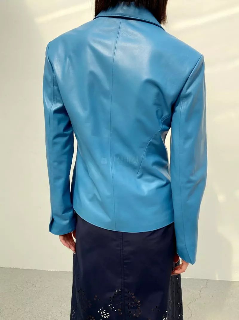 Cedar - Korean Women Fashion - #womensfashion - Low Leather Jacket - 4