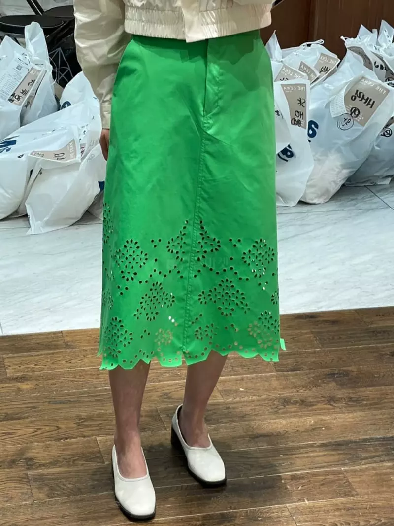 Cedar - Korean Women Fashion - #vintageinspired - Punching Skirt - 3