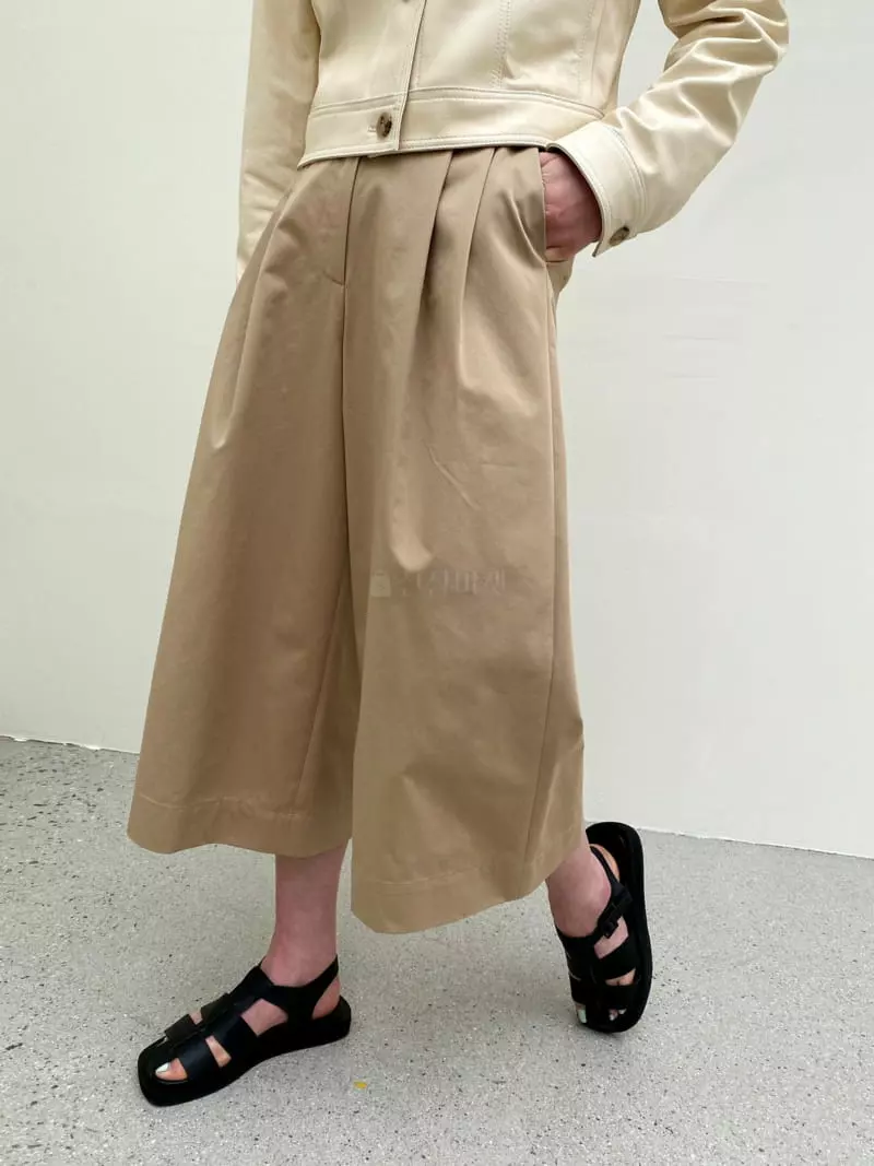 Cedar - Korean Women Fashion - #womensfashion - Two Button Wide Pants - 3