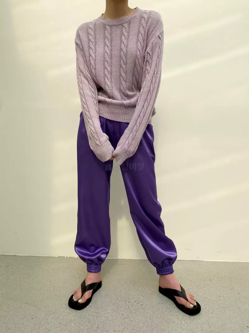 Cedar - Korean Women Fashion - #womensfashion - Spring Aran Knit Tee - 2