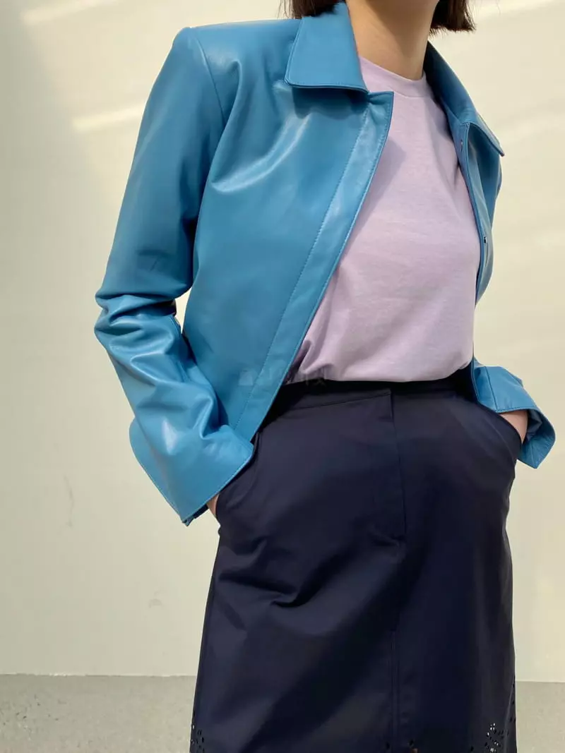 Cedar - Korean Women Fashion - #womensfashion - Low Leather Jacket