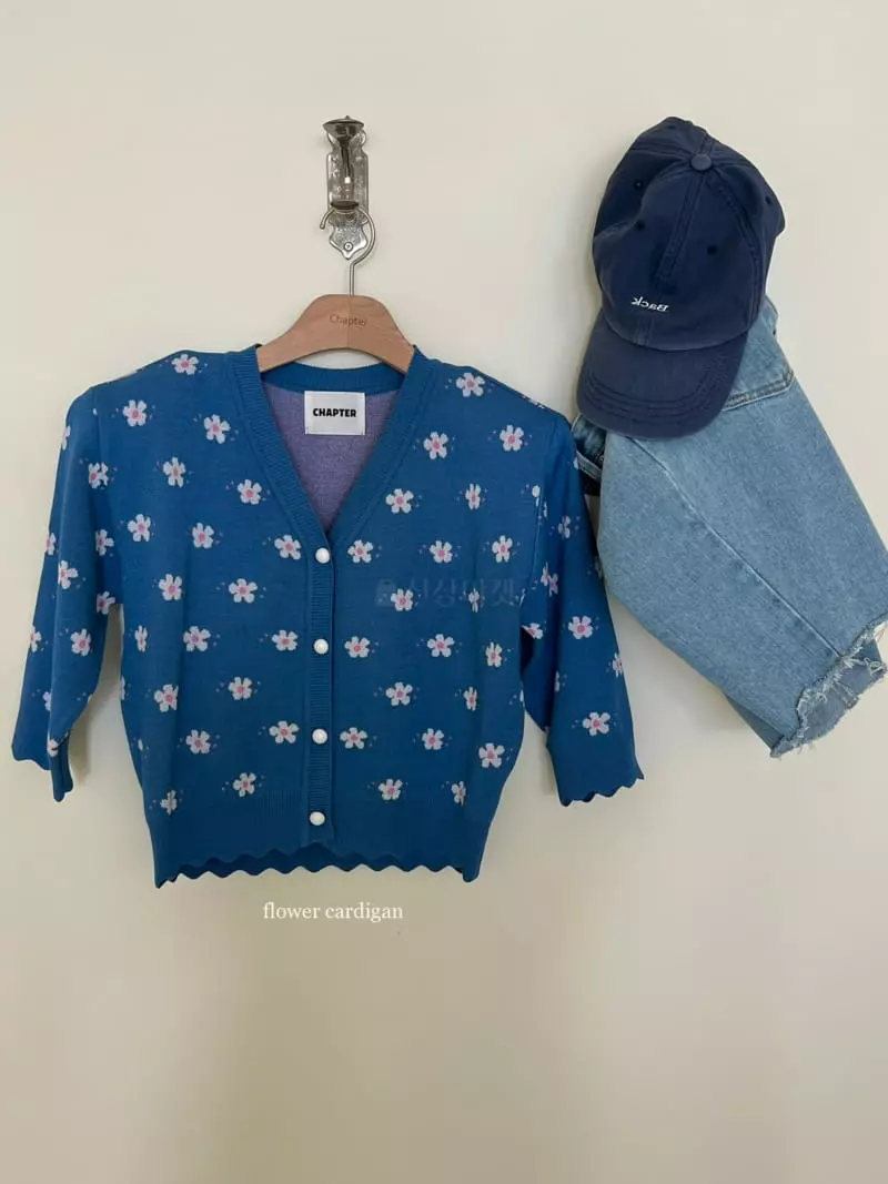 Chapter - Korean Women Fashion - #womensfashion - Flower Puff Cardigan - 4