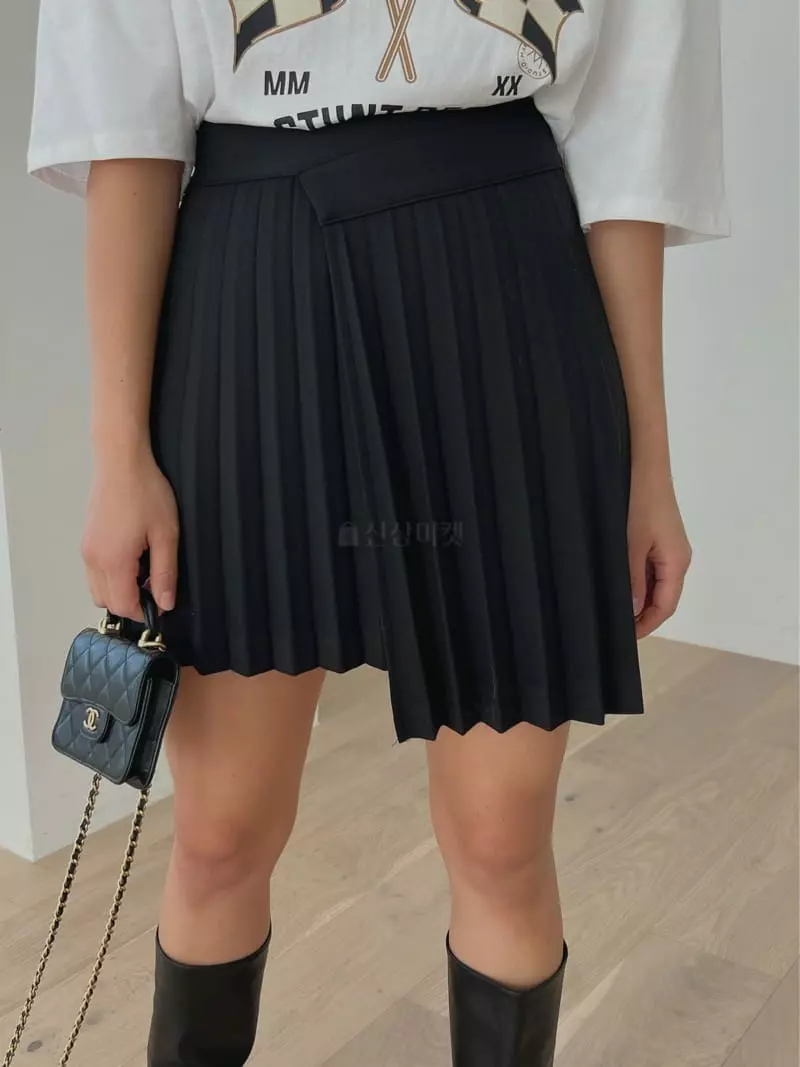 Chapter - Korean Women Fashion - #momslook - Star Pleats Skirt - 2