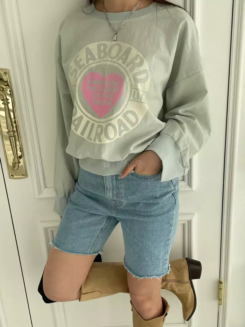 Chapter - Korean Women Fashion - #momslook - Road Cotton Sweatshirt