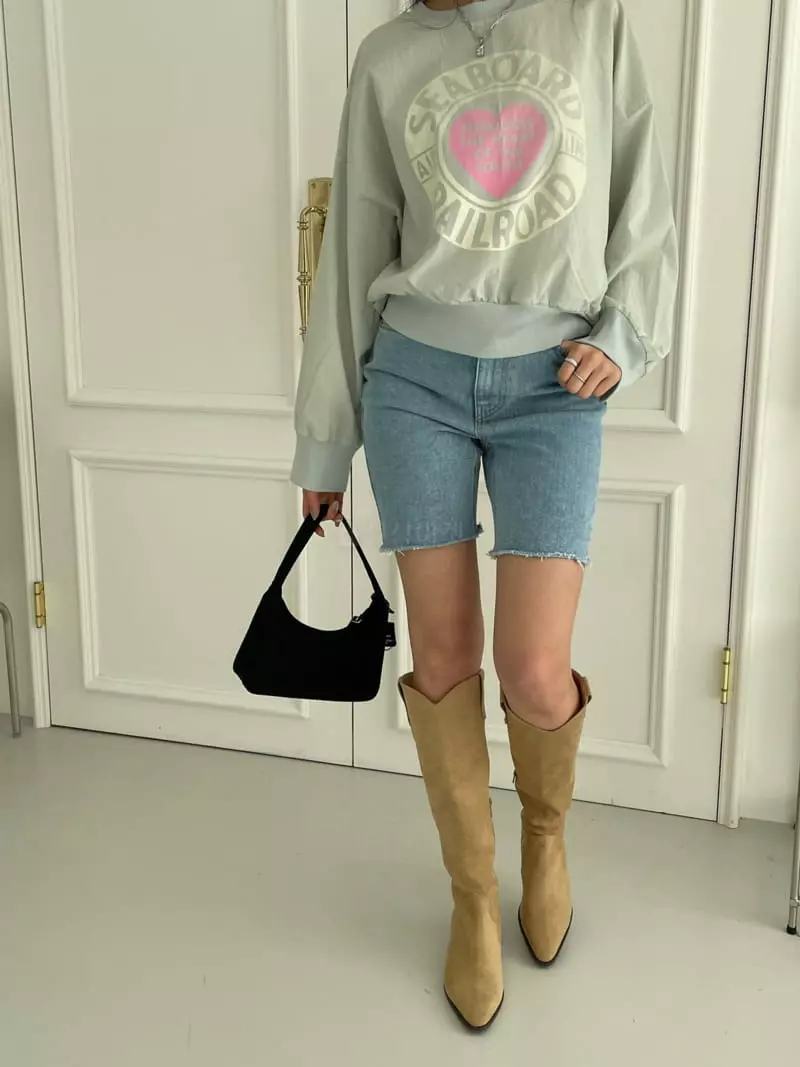 Chapter - Korean Women Fashion - #momslook - Road Cotton Sweatshirt - 3