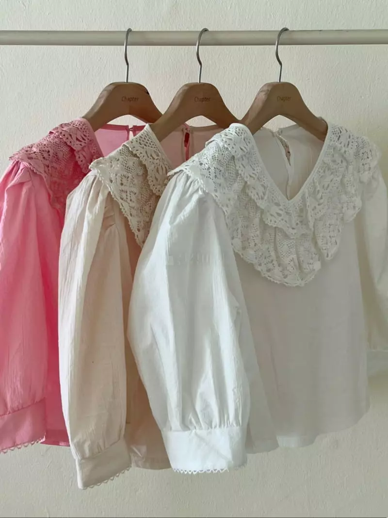 Chapter - Korean Women Fashion - #momslook - Perfume Lace Blouse - 4