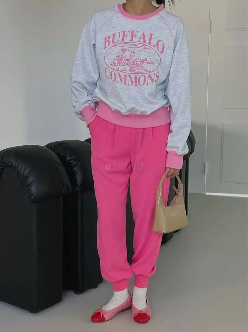 Chapter - Korean Women Fashion - #momslook - Farmer Sweatshirt