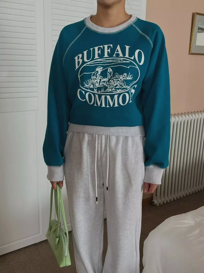 Chapter - Korean Women Fashion - #momslook - Farmer Sweatshirt - 3