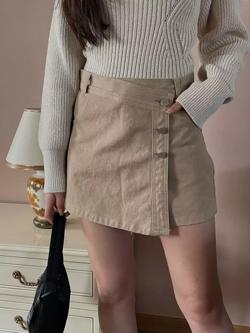 Chapter - Korean Women Fashion - #momslook - Pigment Skirt Pants - 3